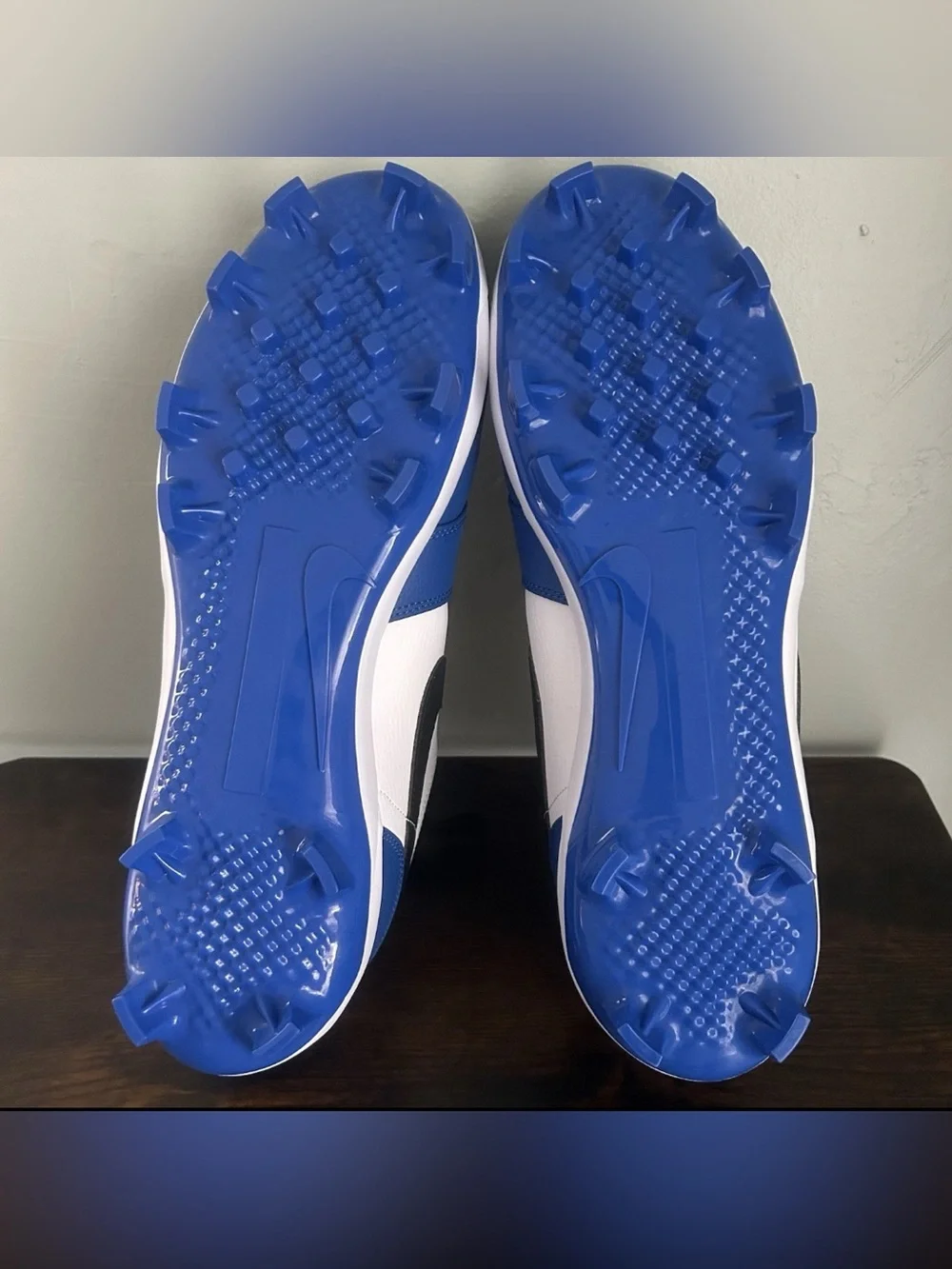 Nike Jordan 1 Retro MCS Men’s Baseball Cleats Blue White Size 14 CJ8524-411